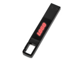 USB 2.0- флешка на 32 Гб c подсветкой логотипа Hook LED (темно-серый)
