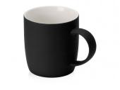 Кружка с покрытием soft-touch Dalgona (черный)