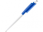 Ручка пластиковая шариковая Vini White (синий, белый)