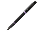 Ручка-роллер Parker IM Vibrant Rings Flame Amethyst Purple (черный, фиолетовый)