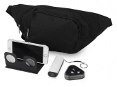 Подарочный набор Virtuality с 3D очками, наушниками, зарядным устройством и сумкой (черный)
