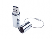 USB 2.0- флешка на 64 Гб Цилиндр (серебристый)