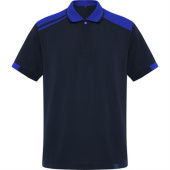 Футдолка поло SAMURAI мужская, МОРСКОЙ СИНИЙ/КОРОЛЕВСКИЙ СИНИЙ 2XL