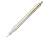 Ручка шариковая Parker IM (золотистый, белый перламутр, серебристый)