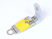 USB 2.0- флешка на 16 Гб в виде брелока (желтый)