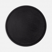 Лейбл из ПВХ Dzeta Round, L, черный