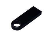 USB 3.0-флешка на 16 Гб с мини чипом и круглым отверстием (черный)
