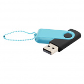 Флешка Designer To Go 2.0 USB 16Gb, черный/бирюзовый Флешка Designer To Go 2.0 USB 16Gb, черный/бирюзовый