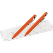 Набор Pin Soft Touch: ручка и карандаш, оранжевый