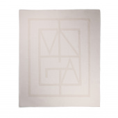 Плед VINGA Monogram из переработанного полиэстера GRS, 170x130 см