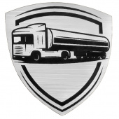 Шильд-наклейка транспорт, серебро