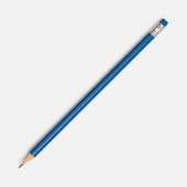 Карандаш простой Hand Friend с ластиком, синий