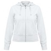 Толстовка женская Hooded Full Zip белая