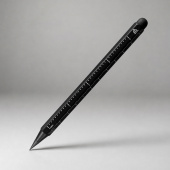Вечный карандаш с линейкой и стилусом Sicily (черный)