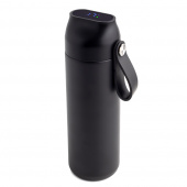 Термобутылка герметичная вакуумная Glory с дисплеем, черный Термобутылка герметичная вакуумная Glory с дисплеем, черный