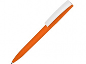 Ручка пластиковая soft-touch шариковая Zorro (оранжевый, белый)