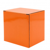 Коробка глянцевая для кружки Make me, оранжевая