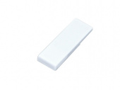 USB 2.0- флешка промо на 64 Гб в виде скрепки (белый)