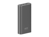 Портативный внешний аккумулятор METAL 20K, 20000 mAh (темно-серый)