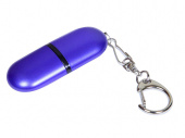 USB 3.0- флешка промо на 128 Гб каплевидной формы (синий)