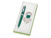 Подарочный набор Сердце (зеленый, серебристый)