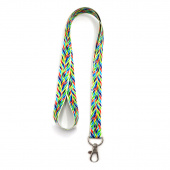 Ланъярд полноцветный Флюр с карабином