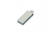 USB 2.0- флешка мини на 8 Гб с мини чипом в цветном корпусе (серебристый)