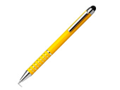 Ручка-стилус металлическая шариковая (желтый)