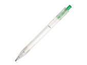 Ручка шариковая из переработанного PET HARLAN (прозрачный, зеленый)