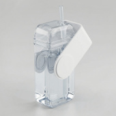 Бутылка для воды JUICY DRINK BOX, 290 мл (прозрачный, белый)