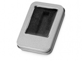 Коробка для флешки с мини чипом Этан (серебристый)