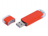 USB-флешка промо на 16 Гб прямоугольной классической формы (оранжевый)