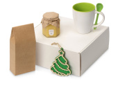 Подарочный набор Чайная церемония (белый, зеленое яблоко)