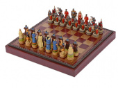 Шахматы Взятие Казани (коричневый, разноцветный)