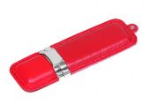 USB-флешка на 64 Гб классической прямоугольной формы (красный, серебристый)