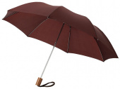 Зонт складной Oho (коричневый)