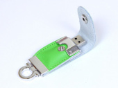 USB 2.0- флешка на 32 Гб в виде брелока (зеленый)