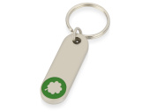 Брелок Clover (серебристый, зеленый)