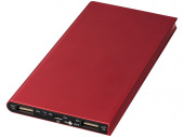 Портативное зарядное устройство Plate, 8000 mAh (красный)