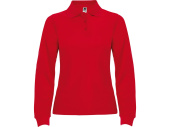 Рубашка поло Estrella женская с длинным рукавом (красный)