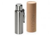 Вакуумный термос Story, тубус, 800мл (серебристый)