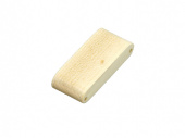 USB 2.0- флешка на 32 Гб прямоугольной формы с раскладным корпусом (белый)