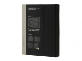 Записная книжка Professional, XLarge (в линейку) (черный)