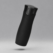 Вакуумная герметичная термокружка Streamline с покрытием soft-touch (черный)