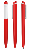 Ручка Torsion/P02 Pigra 02 Soft Touch Premec, красный, белый клип