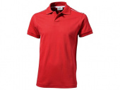 Рубашка-поло «Backhand» мужская, красный/белый