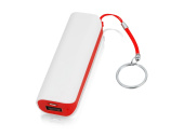 Внешний аккумулятор Basis, 2000 mAh (белый, красный)