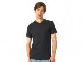 Футболка Heavy Super Club мужская с V-образным вырезом (черный)