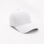 Бейсболка Фит, 5 клиньев, белый