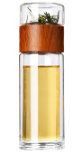 Бутылка Ozo в чехле c инфьюзером, коричневый